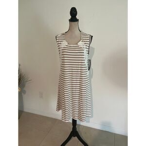 NWT Nina Leonard large stretchy sleeveless dress 637